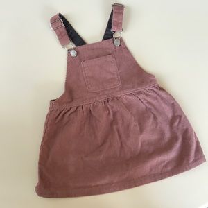 Zara Corduroy Overall Dress